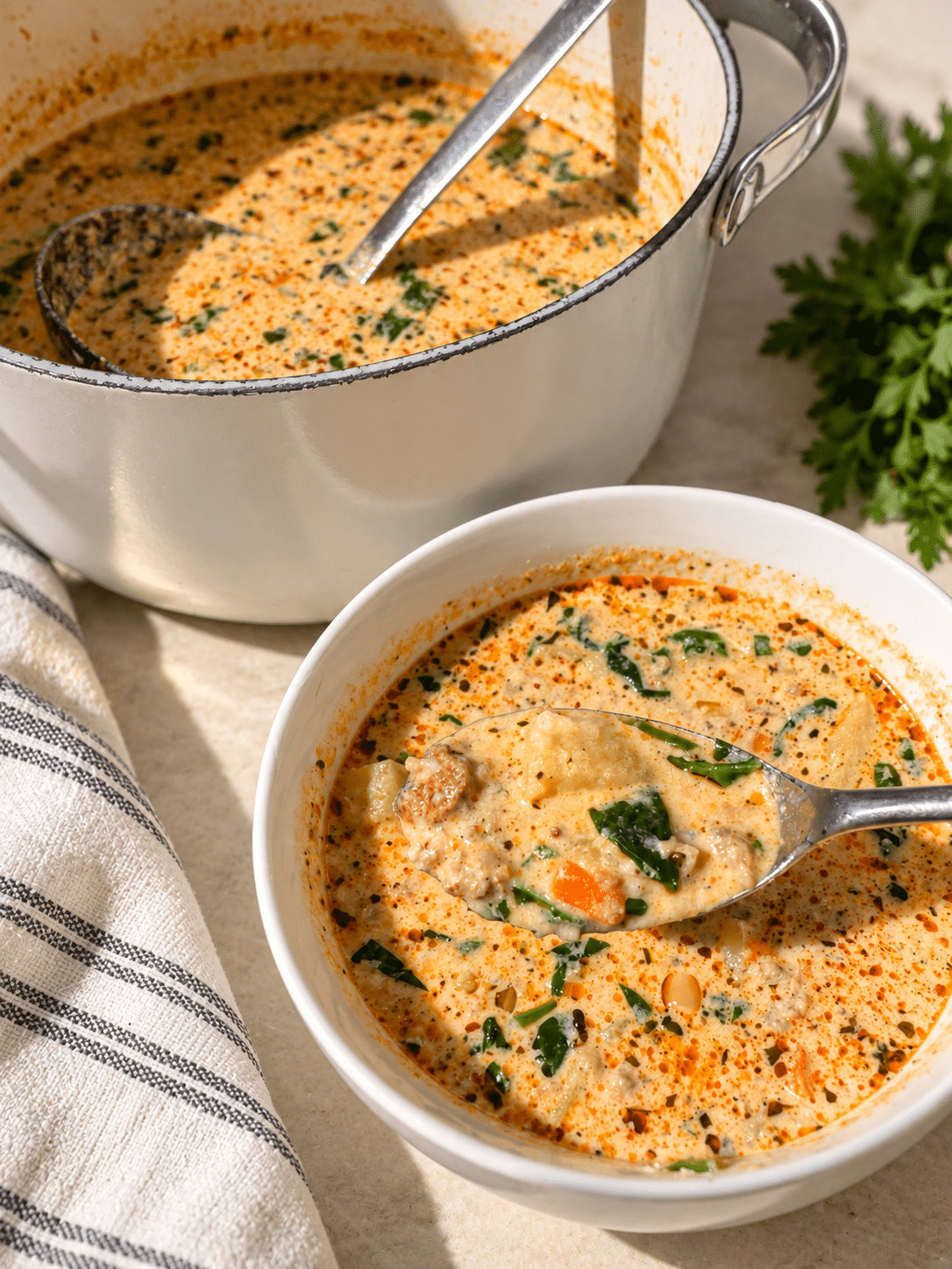 Creamy Sausage and Potato Soup