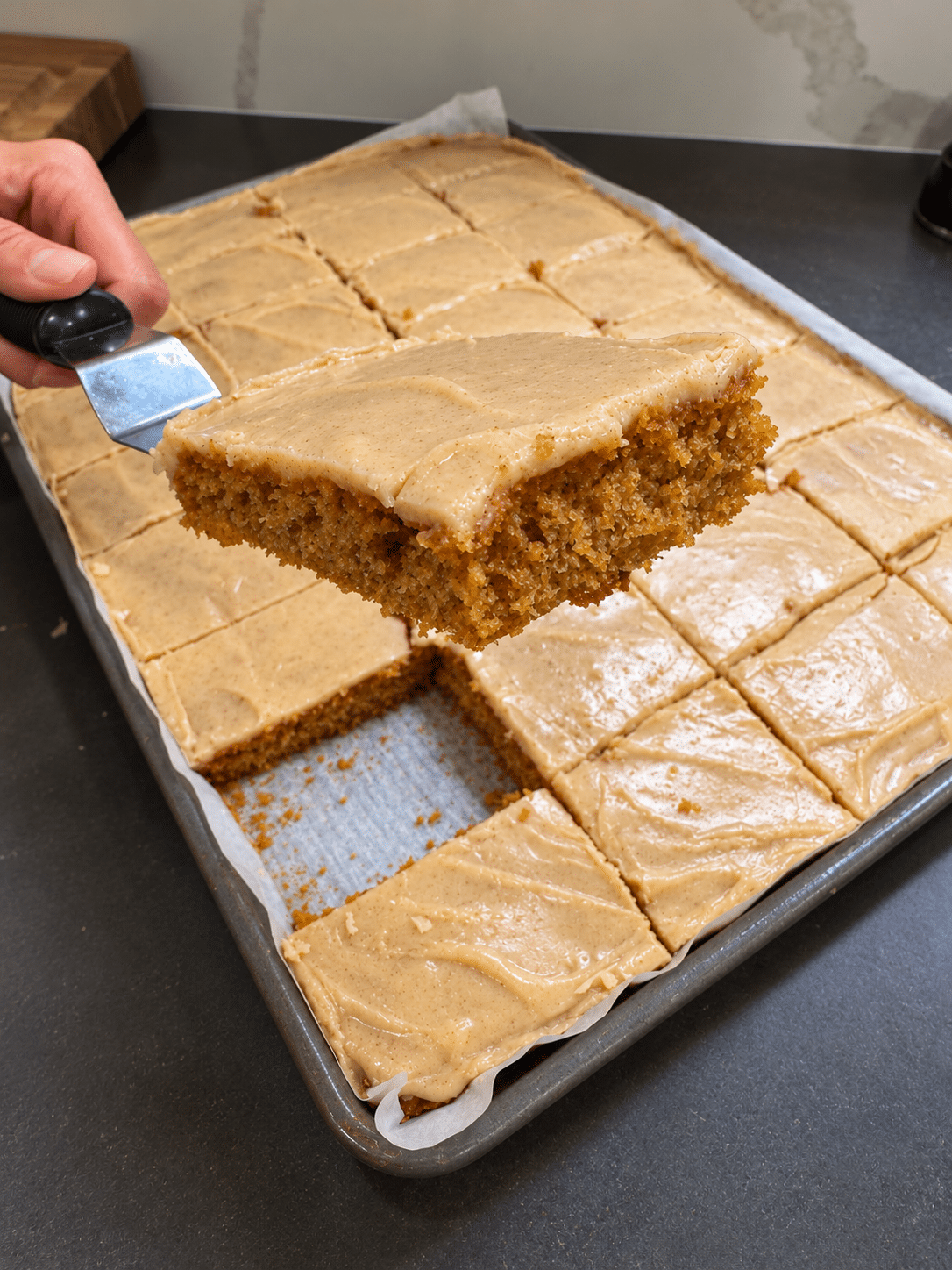 Pumpkin Texas Sheet Cake with Maple Butter Icing