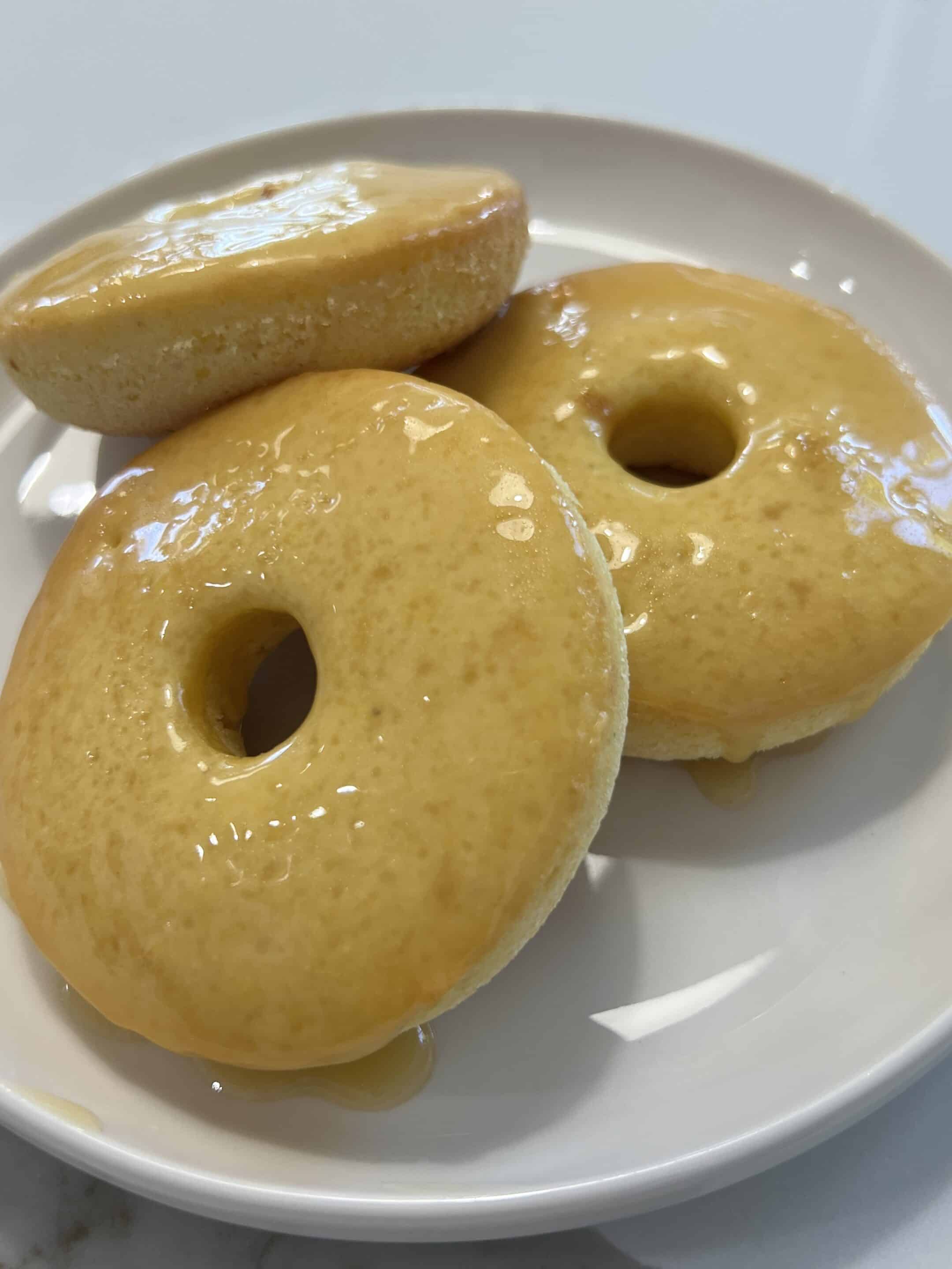 Cornbread Donuts with a Salted Honey Butter Glaze