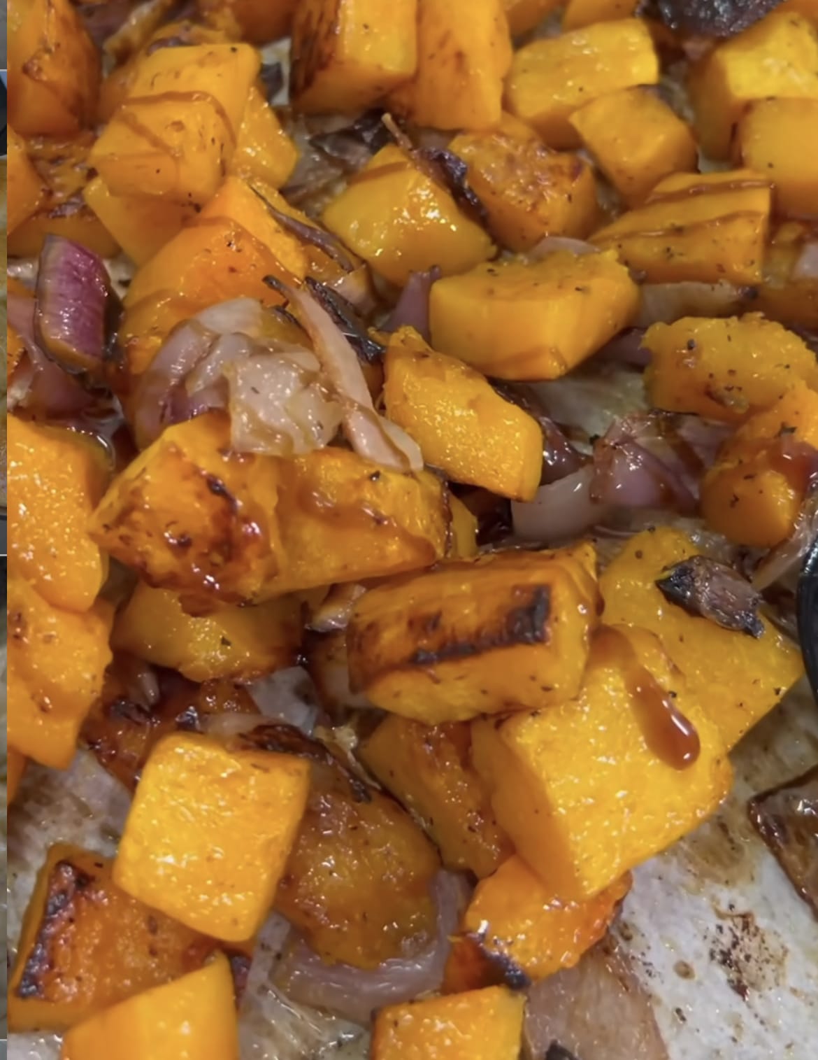 Maple Glazed Butternut Squash and Onions