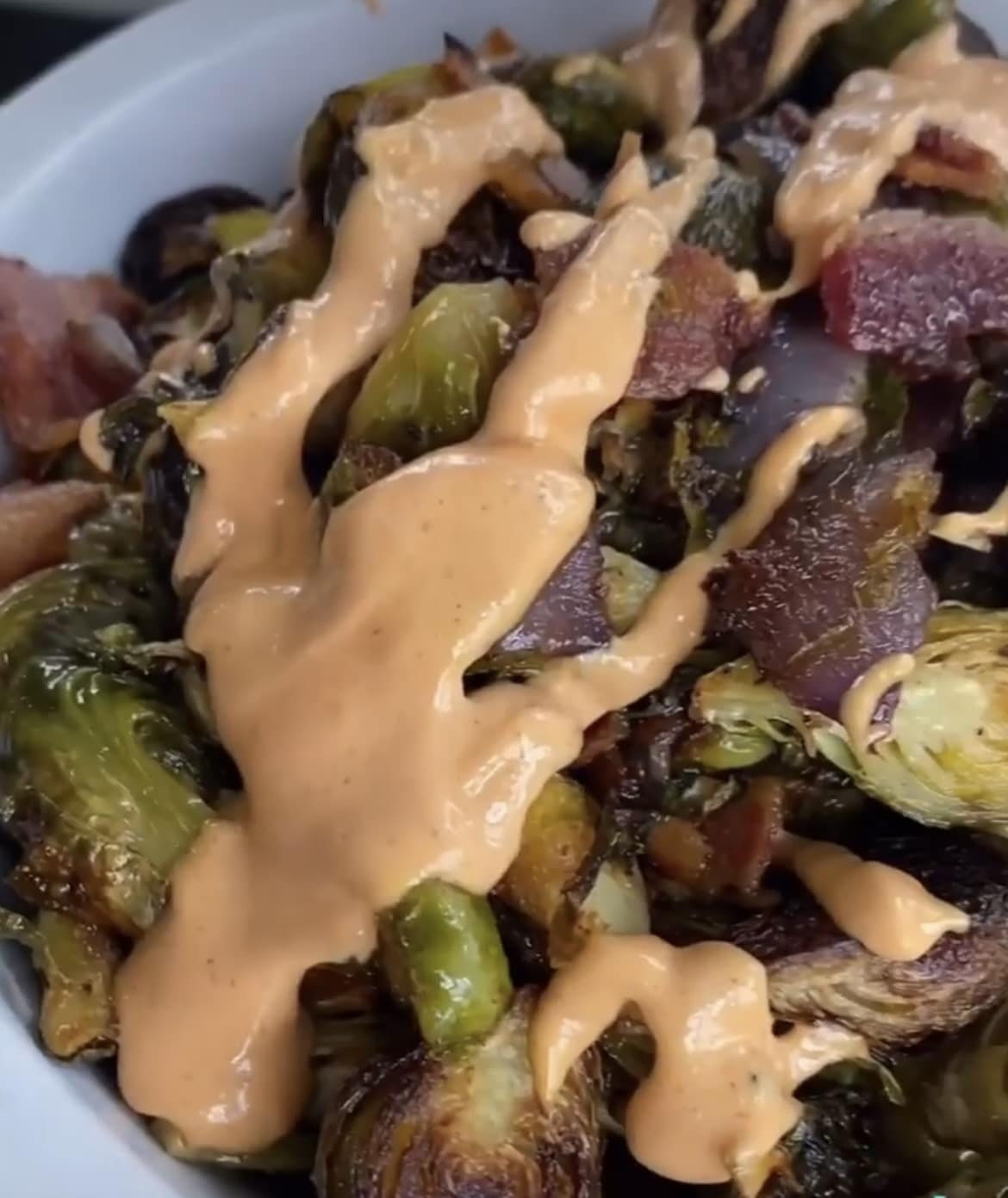 Roasted Brussels Sprouts with Bacon