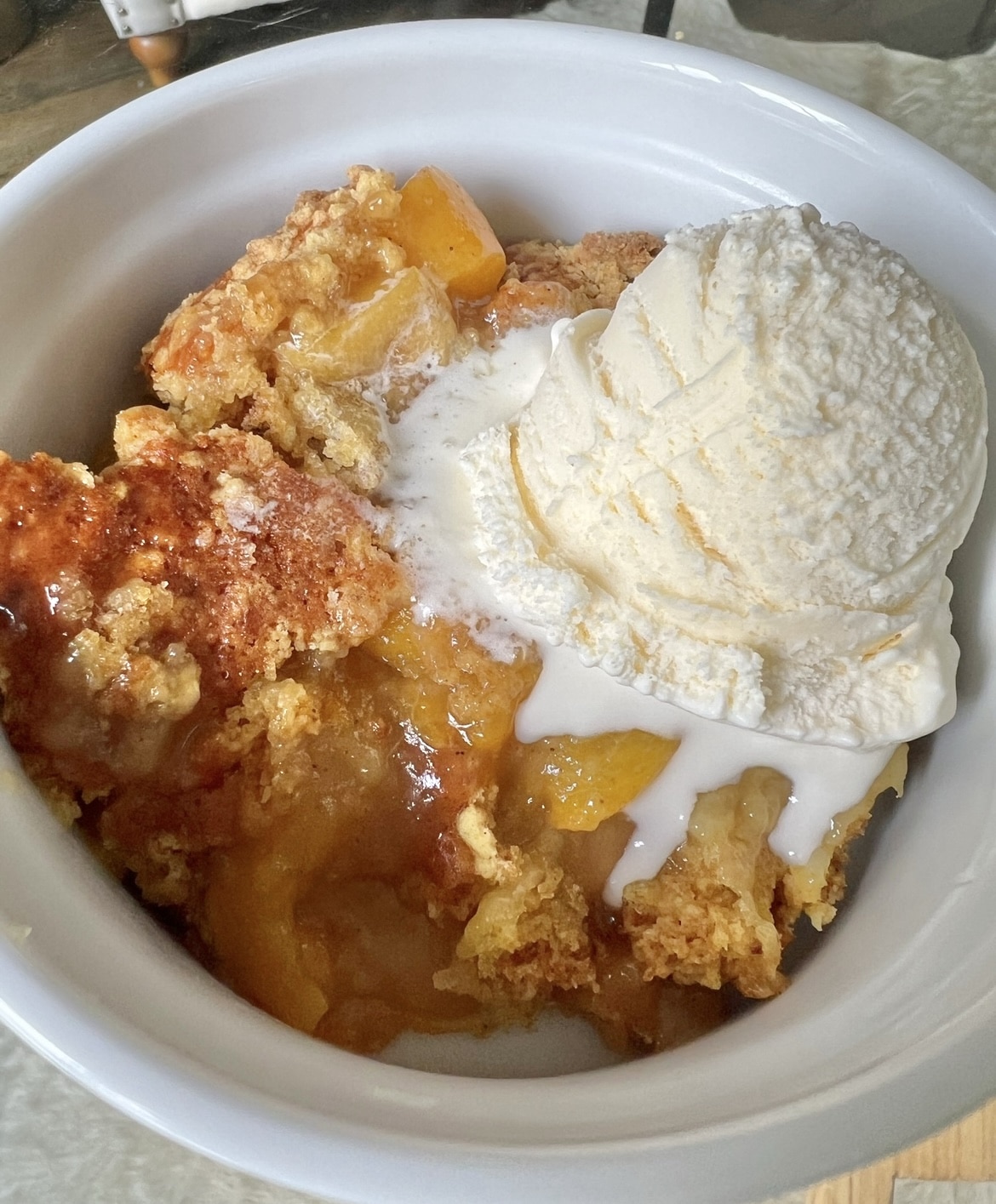 Peach Dump Cake