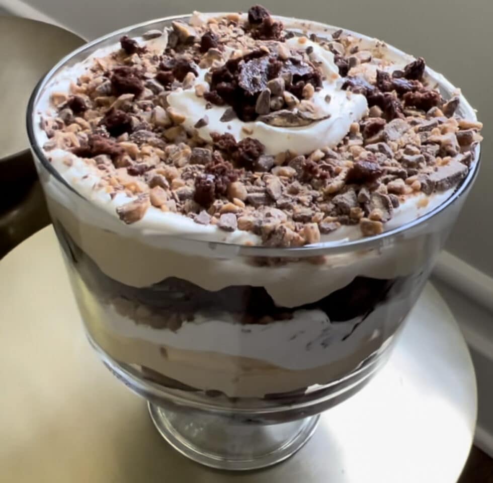 Brownie Mocha Trifle - Cook Like Lauren