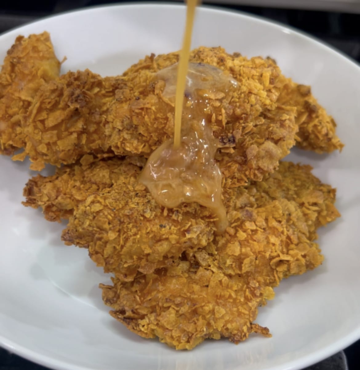 Hot Honey Air Fryer Chicken Fingers