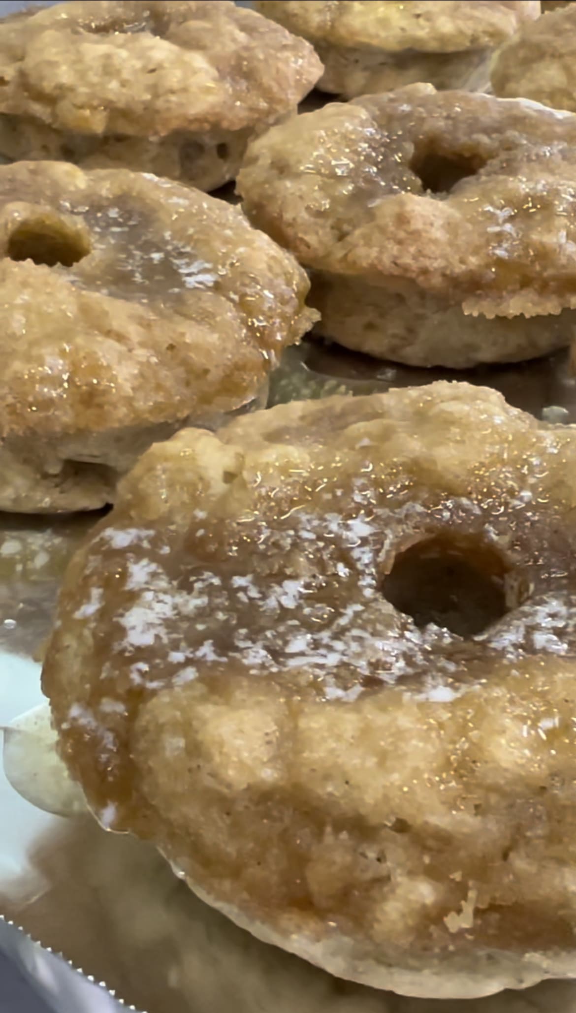 Banana Streusel Donuts