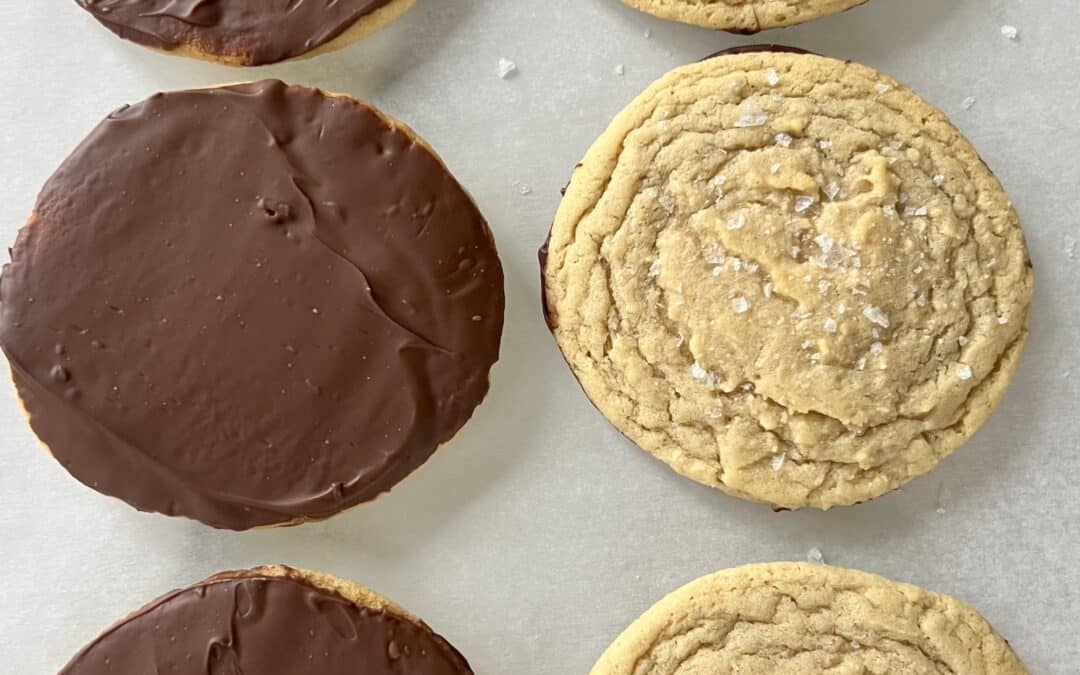 Chocolate Chipless Cookies (Dipped)