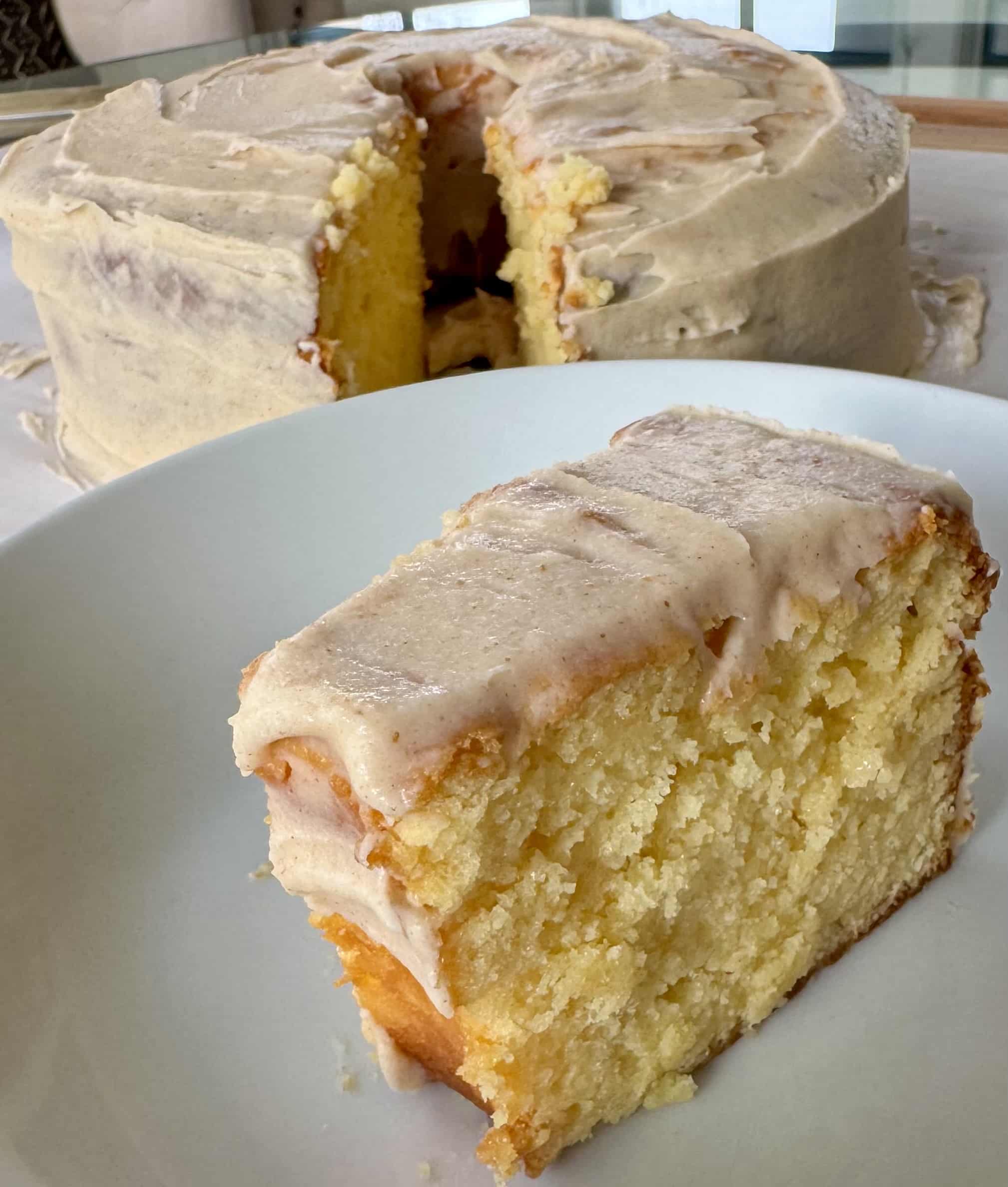 Vanilla Pudding Cake with Brown Butter Icing