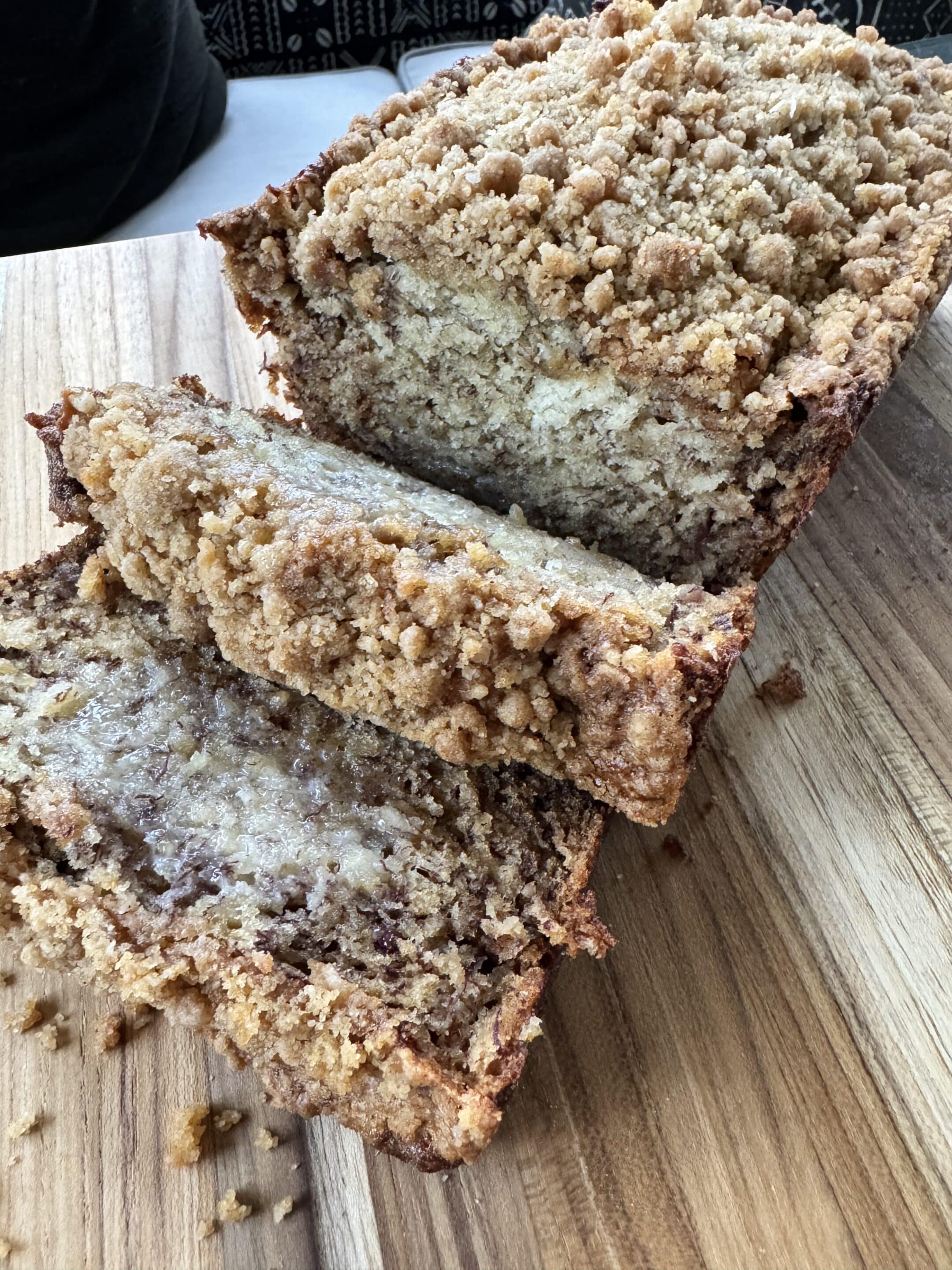 Banana Bread with Streusel Topping