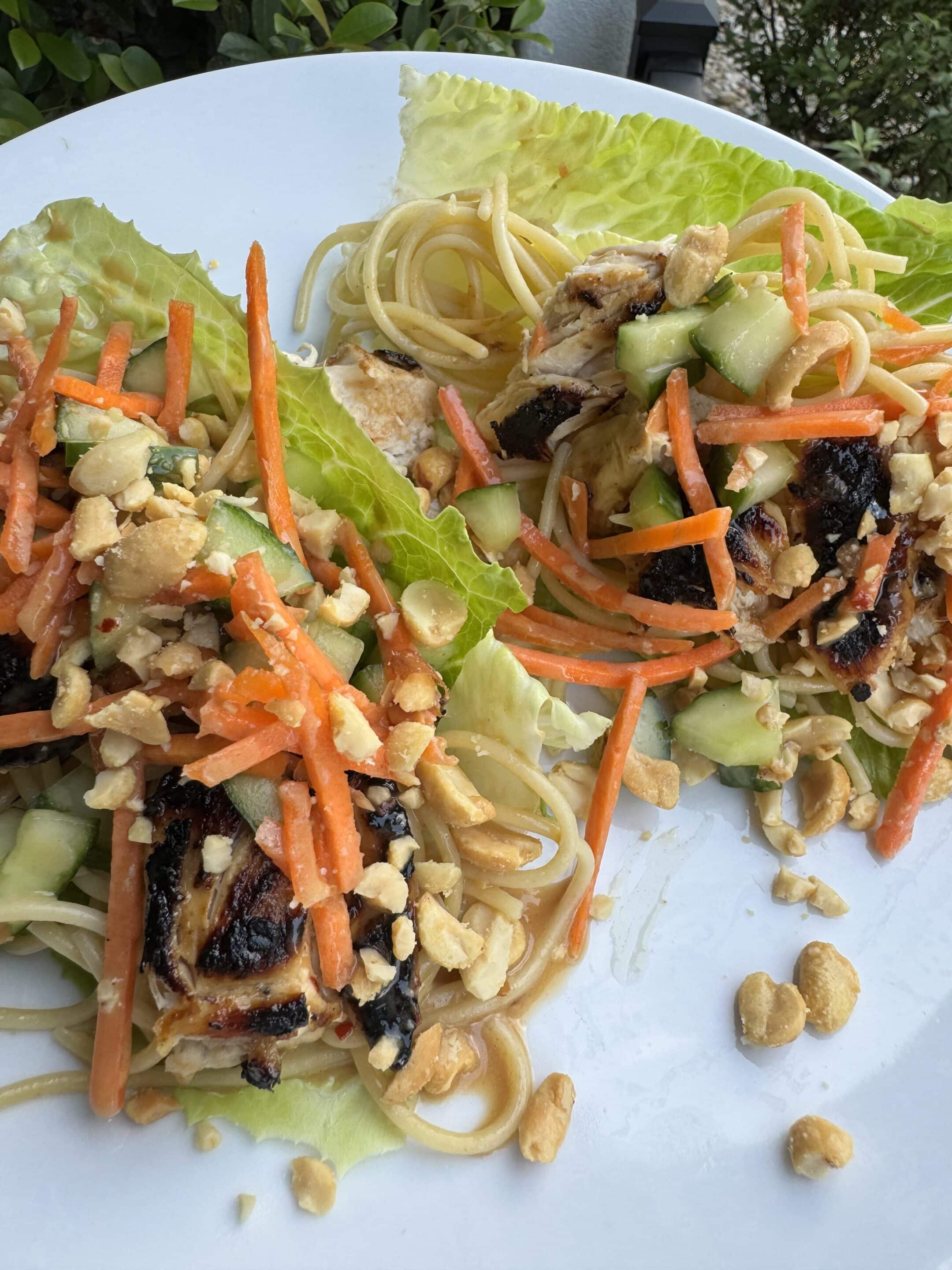 Thai Chicken Lettuce Wraps